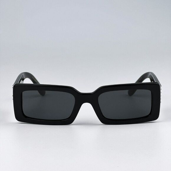 NEW D&G DG4447B 335587 Black Dark Grey Rectangle Women Sunglasses - Picture 1 of 10